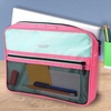image:imageFive Star Zipper Binder 3Inch DRing Case Binder 850Sheet Capacity Multiple Pockets Front 5Tab Expanding File Removable Padded Case and Shoulder Strap Crimson Fade 292960KTaffy Twist