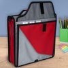 image:imageFive Star Zipper Binder 3Inch DRing Case Binder 850Sheet Capacity Multiple Pockets Front 5Tab Expanding File Removable Padded Case and Shoulder Strap Crimson Fade 292960KCrimson Fade