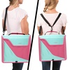 image:imageFive Star Zipper Binder 3Inch DRing Case Binder 850Sheet Capacity Multiple Pockets Front 5Tab Expanding File Removable Padded Case and Shoulder Strap Crimson Fade 292960KTaffy Twist