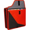 image:imageFive Star Zipper Binder 3Inch DRing Case Binder 850Sheet Capacity Multiple Pockets Front 5Tab Expanding File Removable Padded Case and Shoulder Strap Crimson Fade 292960KRedBlack