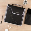 image:imageFive Star Zipper Binder 3Inch DRing Case Binder 850Sheet Capacity Multiple Pockets Front 5Tab Expanding File Removable Padded Case and Shoulder Strap Crimson Fade 292960KBlackGray