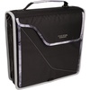 image:imageFive Star Zipper Binder 3Inch DRing Case Binder 850Sheet Capacity Multiple Pockets Front 5Tab Expanding File Removable Padded Case and Shoulder Strap Crimson Fade 292960KBlackGray