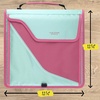 image:imageFive Star Zipper Binder 3Inch DRing Case Binder 850Sheet Capacity Multiple Pockets Front 5Tab Expanding File Removable Padded Case and Shoulder Strap Crimson Fade 292960KTaffy Twist