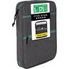 image:imageFive Star Zipper Binder 1 Inch 3Ring Binder with Round Rings CarryAll with Pockets and 4Tab Dividers 375 Sheet Capacity GreySeaglass 290920BGreySeaglass