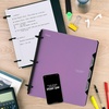 image:imageFive Star Flex Refillable Notebook  Study App 1 Inch ORings Binder with Pockets Tabs and Dividers 220 Sheet Capacity Includes 60 Sheets 85 x 11 College Ruled Paper Prom Pink 293280RPurple