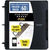 image:imageFive Star Flex Refillable Notebook  Study App 1 Inch ORings Binder with Pockets Tabs and Dividers 220 Sheet Capacity Includes 60 Sheets 85 x 11 College Ruled Paper Prom Pink 293280RBlack