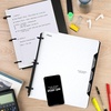 image:imageFive Star Flex Refillable Notebook  Study App 1 Inch ORings Binder with Pockets Tabs and Dividers 220 Sheet Capacity Includes 60 Sheets 85 x 11 College Ruled Paper Prom Pink 293280RBlack