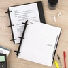 image:imageFive Star Flex Refillable Notebook  Study App 15 Inch ORings Binder with Pockets Tabs and Dividers 300 Sheet Capacity Includes 80 Sheets 85 x 11 College Ruled Paper Prom Pink 293240RWhite