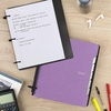 image:imageFive Star Flex Refillable Notebook  Study App 15 Inch ORings Binder with Pockets Tabs and Dividers 300 Sheet Capacity Includes 80 Sheets 85 x 11 College Ruled Paper Prom Pink 293240RAmethyst Purple