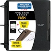 image:imageFive Star Flex Refillable Notebook  Study App 15 Inch ORings Binder with Pockets Tabs and Dividers 300 Sheet Capacity Includes 80 Sheets 85 x 11 College Ruled Paper Prom Pink 293240RBlack
