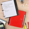 image:imageFive Star Flex Refillable Notebook  Study App 15 Inch ORings Binder with Pockets Tabs and Dividers 300 Sheet Capacity Includes 80 Sheets 85 x 11 College Ruled Paper Prom Pink 293240RFire Red