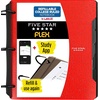 image:imageFive Star Flex Refillable Notebook  Study App 15 Inch ORings Binder with Pockets Tabs and Dividers 300 Sheet Capacity Includes 80 Sheets 85 x 11 College Ruled Paper Prom Pink 293240RFire Red