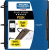 image:imageFive Star Flex Refillable Notebook  Study App 15 Inch ORings Binder with Pockets Tabs and Dividers 300 Sheet Capacity Includes 80 Sheets 85 x 11 College Ruled Paper Prom Pink 293240RPacific Blue