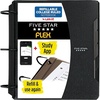 image:imageFive Star Flex Refillable Notebook  Study App 15 Inch ORings Binder with Pockets Tabs and Dividers 300 Sheet Capacity Includes 80 Sheets 85 x 11 College Ruled Paper Prom Pink 293240RBlack