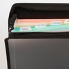 image:imageFive Star Expanding File Organizer  Study App 7Pocket Accordian File Organizer Zipper Closure Holds 812 x 11 Paper Prom Pink 350099RBlack