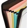 image:imageFive Star Expanding File Organizer  Study App 7Pocket Accordian File Organizer Zipper Closure Holds 812 x 11 Paper Prom Pink 350099RBlack