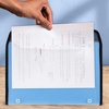 image:imageFive Star Expanding File Organizer  Study App 7Pocket Accordian File Organizer Zipper Closure Holds 812 x 11 Paper Prom Pink 350099RBlue