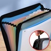 image:imageFive Star Expanding File Organizer  Study App 7Pocket Accordian File Organizer Zipper Closure Holds 812 x 11 Paper Prom Pink 350099RBlue