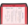 image:imageFive Star Expanding File Organizer  Study App 7Pocket Accordian File Organizer Zipper Closure Holds 812 x 11 Paper Prom Pink 350099RFire Red