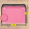 image:imageFive Star Expanding File Organizer  Study App 7Pocket Accordian File Organizer Zipper Closure Holds 812 x 11 Paper Prom Pink 350099RProm Pink