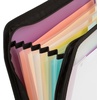 image:imageFive Star Expanding File Organizer  Study App 7Pocket Accordian File Organizer Zipper Closure Holds 812 x 11 Paper Prom Pink 350099RPurple
