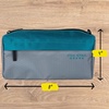 image:imageFive Star Pencil Pouch 9Pocket Zipper Storage Organizer Case for Office Supplies Earbuds Chargers Cables Makeup TanBlue 505600CGrayTeal
