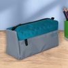 image:imageFive Star Pencil Pouch 9Pocket Zipper Storage Organizer Case for Office Supplies Earbuds Chargers Cables Makeup TanBlue 505600CGrayTeal