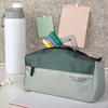 image:imageFive Star Pencil Pouch 9Pocket Zipper Storage Organizer Case for Office Supplies Earbuds Chargers Cables Makeup TanBlue 505600CGreenJuniper