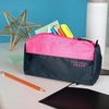 image:imageFive Star Pencil Pouch 9Pocket Zipper Storage Organizer Case for Office Supplies Earbuds Chargers Cables Makeup TanBlue 505600CNavyPink