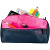 image:imageFive Star Pencil Pouch 9Pocket Zipper Storage Organizer Case for Office Supplies Earbuds Chargers Cables Makeup TanBlue 505600CNavyPink