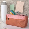 image:imageFive Star Pencil Pouch 9Pocket Zipper Storage Organizer Case for Office Supplies Earbuds Chargers Cables Makeup TanBlue 505600CPinkTerracotta