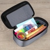 image:imageFive Star Pencil Pouch Zipper HighCapacity Storage Organizer Case for Office Supplies Earbuds Chargers Cables Makeup TanPink 500212CGrayTeal