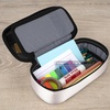image:imageFive Star Pencil Pouch Zipper HighCapacity Storage Organizer Case for Office Supplies Earbuds Chargers Cables Makeup TanPink 500212CTanBlue
