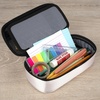 image:imageFive Star Pencil Pouch Zipper HighCapacity Storage Organizer Case for Office Supplies Earbuds Chargers Cables Makeup TanPink 500212CTanPink