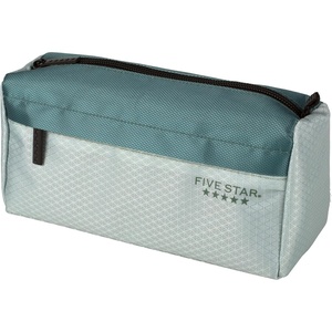 image:imageFive Star Pencil Pouch 9Pocket Zipper Storage Organizer Case for Office Supplies Earbuds Chargers Cables Makeup TanBlue 505600CGreenJuniper