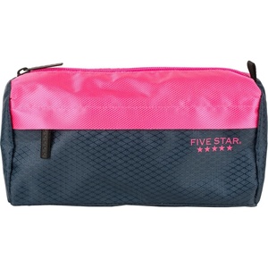 image:imageFive Star Pencil Pouch 9Pocket Zipper Storage Organizer Case for Office Supplies Earbuds Chargers Cables Makeup TanBlue 505600CNavyPink
