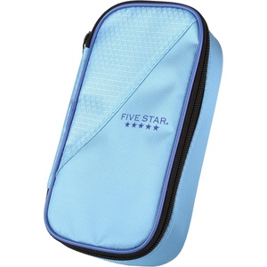 image:imageFive Star Pencil Pouch Zipper HighCapacity Storage Organizer Case for Office Supplies Earbuds Chargers Cables Makeup TanPink 500212CBlueDenim