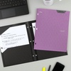 image:imageFive Star 2Pocket Folder Plastic Folder with StayPut Tabs Fits 3Ring Binder Holds 812 x 11 Paper Prom Pink 333420RAmethyst Purple