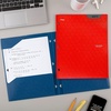 image:imageFive Star 2Pocket Folder Plastic Folder with StayPut Tabs Fits 3Ring Binder Holds 812 x 11 Paper Prom Pink 333420RFire Red