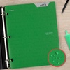 image:imageFive Star 2Pocket Folder Plastic Folder with StayPut Tabs Fits 3Ring Binder Holds 812 x 11 Paper Prom Pink 333420RForest Green