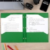image:imageFive Star 2Pocket Folder Plastic Folder with StayPut Tabs Fits 3Ring Binder Holds 812 x 11 Paper Prom Pink 333420RForest Green