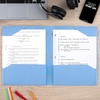 image:imageFive Star 2Pocket Folder Plastic Folder with StayPut Tabs Fits 3Ring Binder Holds 812 x 11 Paper Prom Pink 333420RPacific Blue