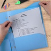 image:imageFive Star 2Pocket Folder Plastic Folder with StayPut Tabs Fits 3Ring Binder Holds 812 x 11 Paper Prom Pink 333420RPacific Blue