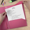 image:imageFive Star 2Pocket Folder Plastic Folder with StayPut Tabs Fits 3Ring Binder Holds 812 x 11 Paper Prom Pink 333420RProm Pink