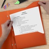 image:imageFive Star 2Pocket Folder Plastic Folder with StayPut Tabs Fits 3Ring Binder Holds 812 x 11 Paper Prom Pink 333420RSolar Orange