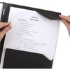 image:imageFive Star 2Pocket Folder Plastic Folder with StayPut Tabs and Prong Fasteners Holds 812 x 11 Paper Solar Orange 340300NBlack