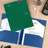 image:imageFive Star 2Pocket Folder Plastic Folder with StayPut Tabs and Prong Fasteners Holds 812 x 11 Paper Solar Orange 340300NGreen