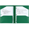 image:imageFive Star 2Pocket Folder Plastic Folder with StayPut Tabs and Prong Fasteners Holds 812 x 11 Paper Solar Orange 340300NGreen
