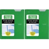 image:imageFive Star 2Pocket Folder Plastic Folder with StayPut Tabs and Prong Fasteners Holds 812 x 11 Paper Solar Orange 340300NGreen