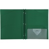 image:imageFive Star 2Pocket Folder Plastic Folder with StayPut Tabs and Prong Fasteners Holds 812 x 11 Paper Solar Orange 340300NGreen